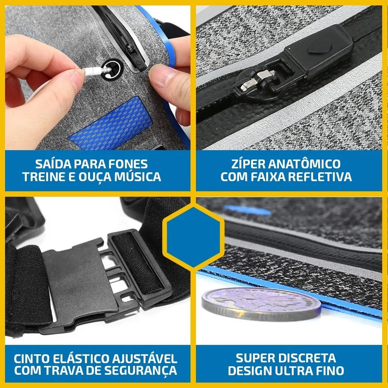 Pochete Corrida Impermeável Slim Fitness Para Celular