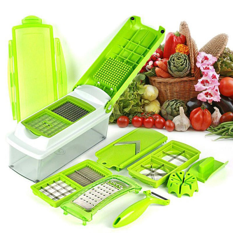 Nicer Dicer Plus Cortador Fatiador e Ralador de Legumes Verduras Frutas