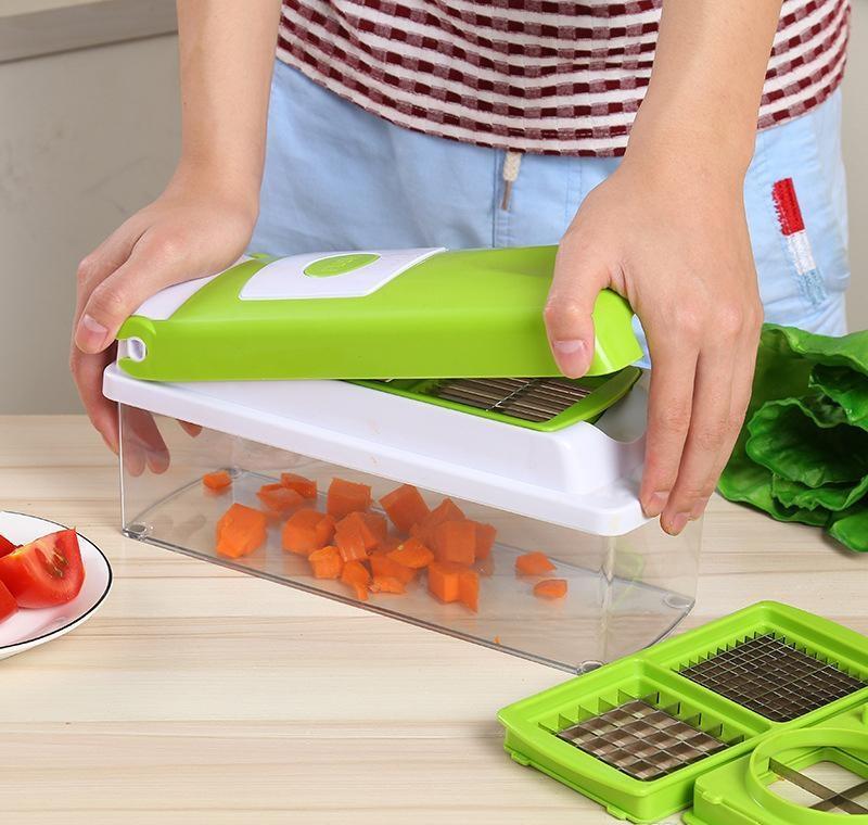 Nicer Dicer Plus Cortador Fatiador e Ralador de Legumes Verduras Frutas