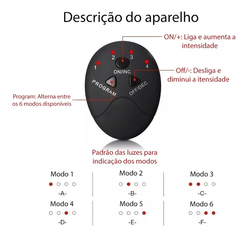 Tonificador Muscular Abdominal Braço Aparelho Emagrecedor