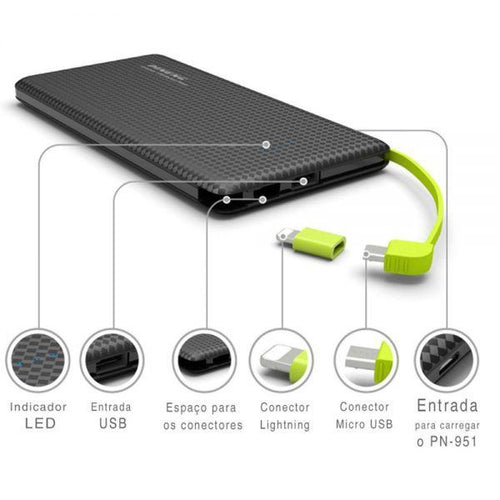 Power Bank Universal 5.000 Mah Compatível Android e IPhone