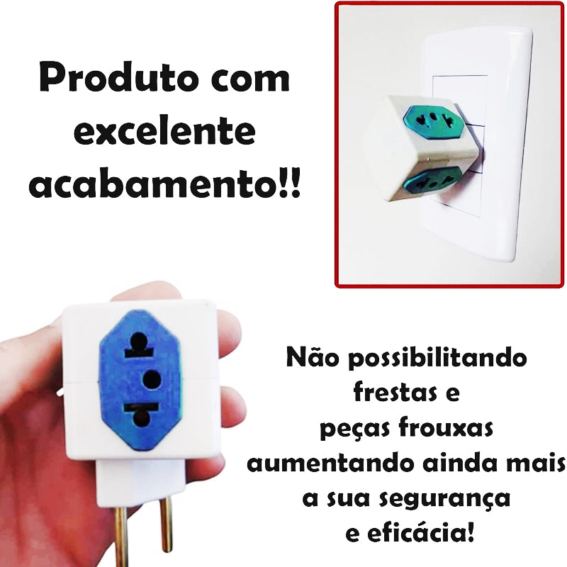 Adaptador Elétrico Tomada Benjamim Cubo Power