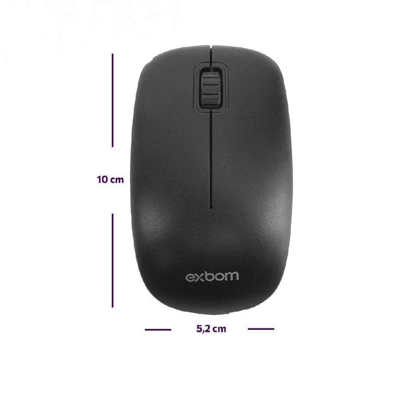 Mouse Wireless Sem Fio USB 2.4ghz MS-S22