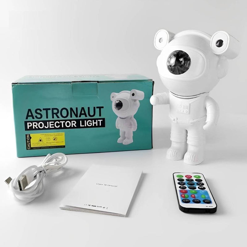 Astronauta Luminária Projetor com Som Bluetooth e Controle