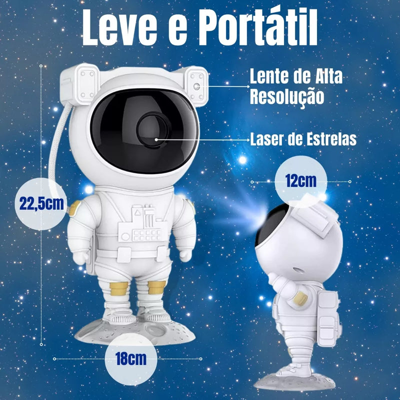 Astronauta Luminária Projetor De Luz Estrela Galáxia Nebulosa