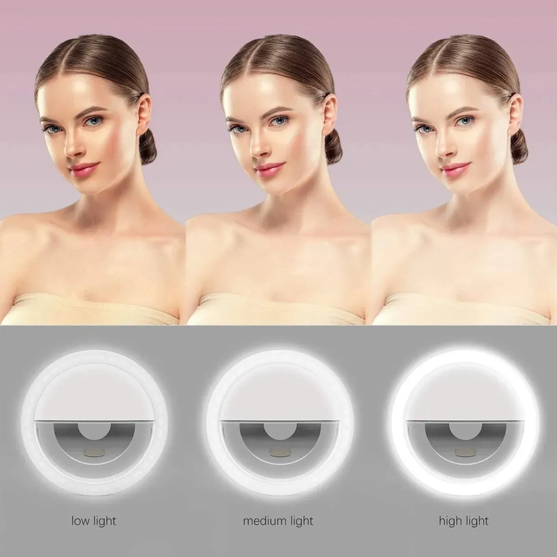 Clipe Anel P/ Selfie Ring Light Led Celular Universal