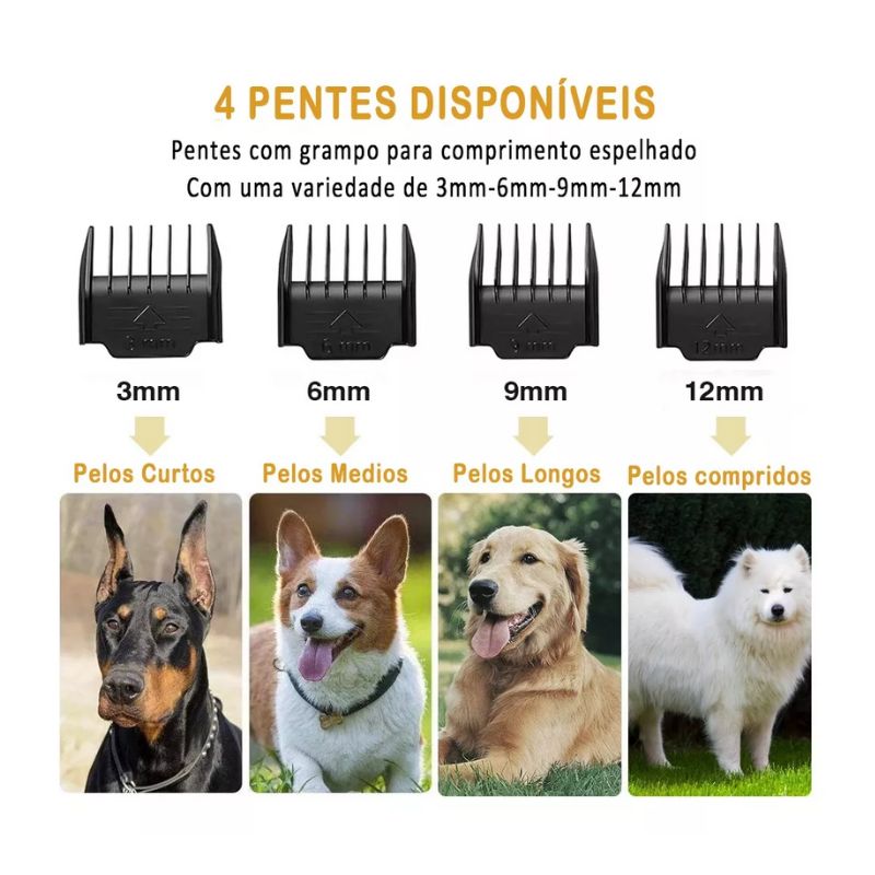 Maquina Para Tosa Pet Cão E Gato